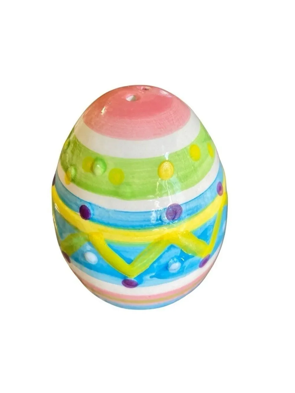 Easter Bunny and Egg Salt & Pepper Shaker Set, Vintage, Colorful & Fun!